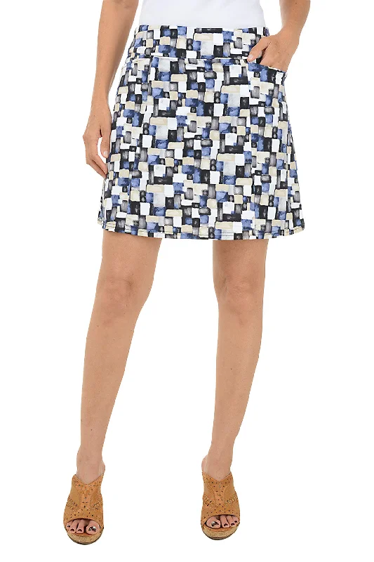 Quality Driven Apparel Neutral Cubes Cooling UPF50+ Double Pocket Skort