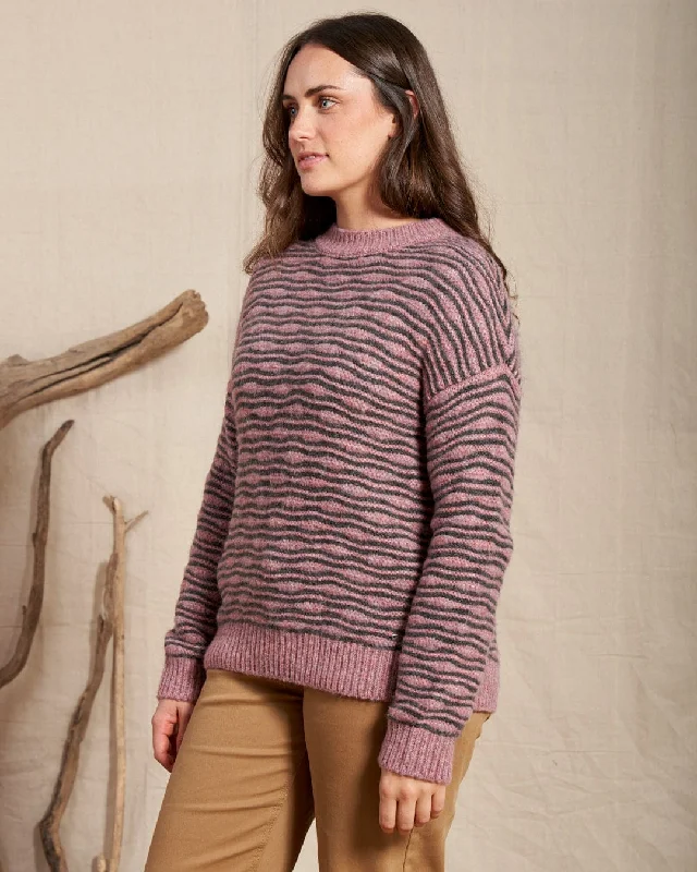 Wardrobe Refresh Masie  - Womens Textured Jumper - Pink