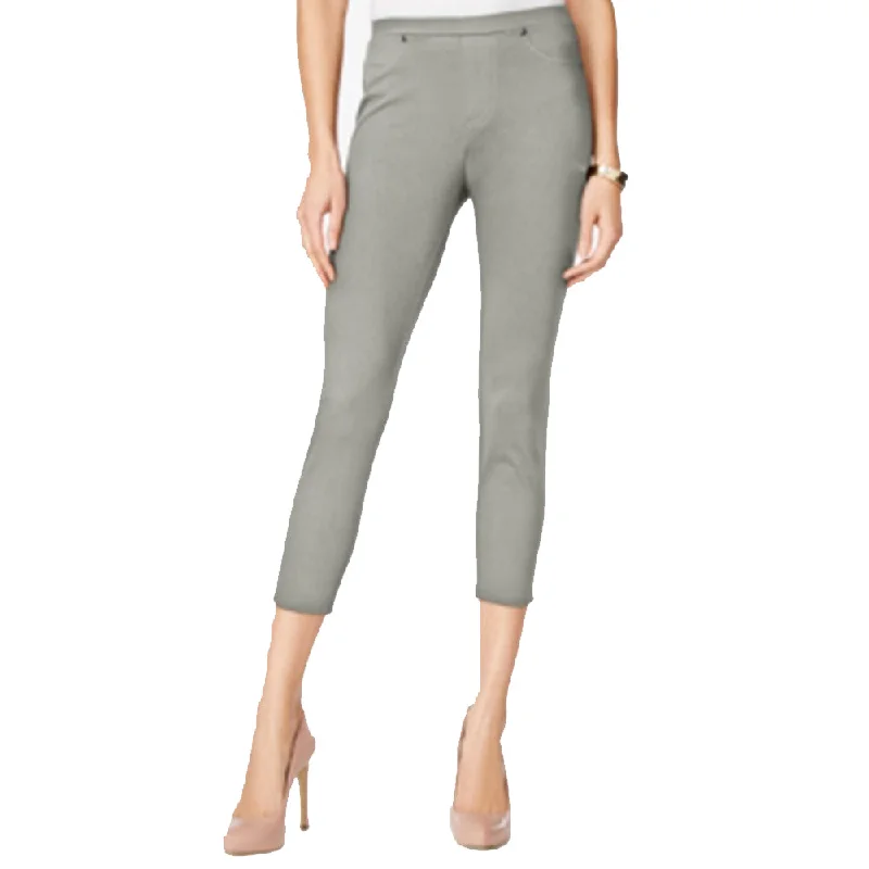 Outfits Ideas Women's Solid Cropped  Legging,Light Grey