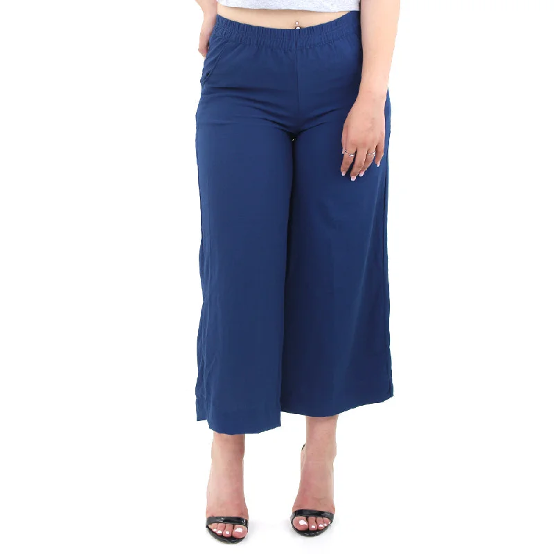 Women's Clothing Boutique Women's Wide Leg Crop Pant,Navy