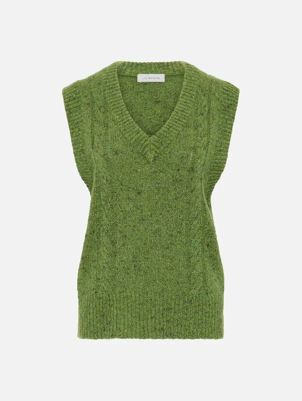 Vibrant Femme Fashion Theo Vest in Green