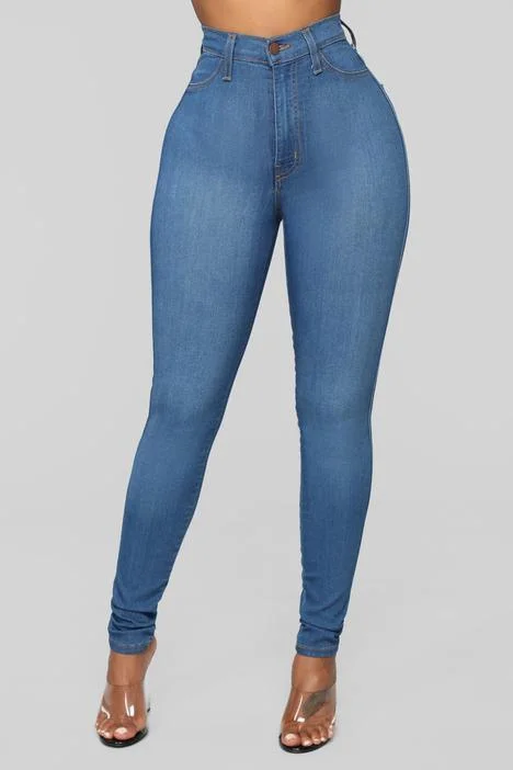 Women's Clothing Online Women's High Waist Skinny Jeans