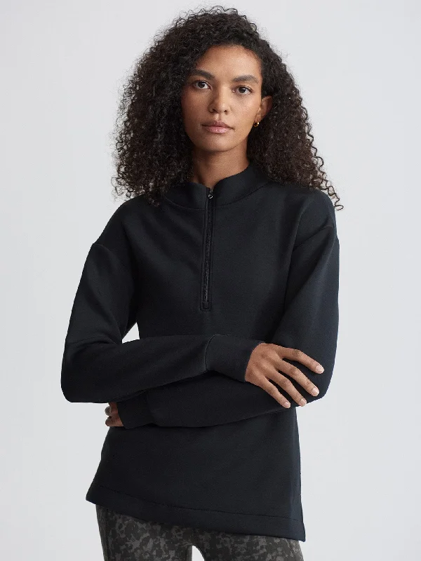 Easygoing Women’s Style Varley Cleo Half Zip Midlayer - Black