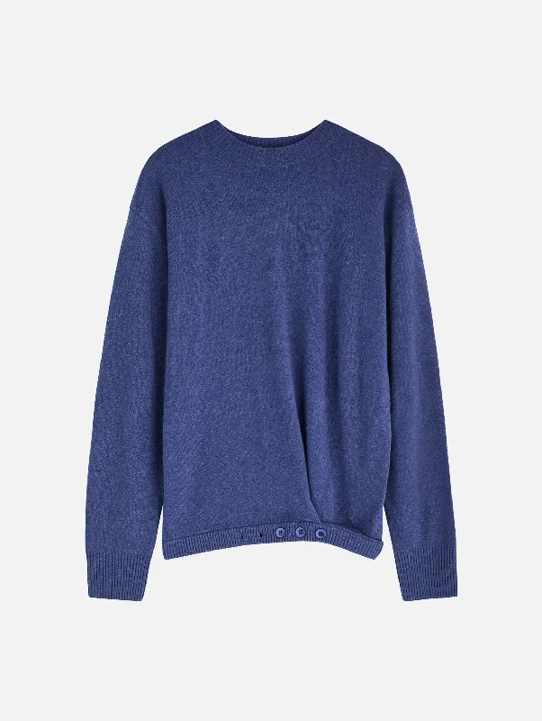 Vibrant Styles Fasten Cashmere Sweater in Sodalite