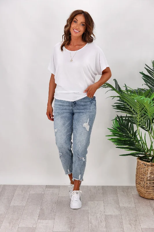 Eclectic Style Wardrobe Betty Basics Maui Tee In White