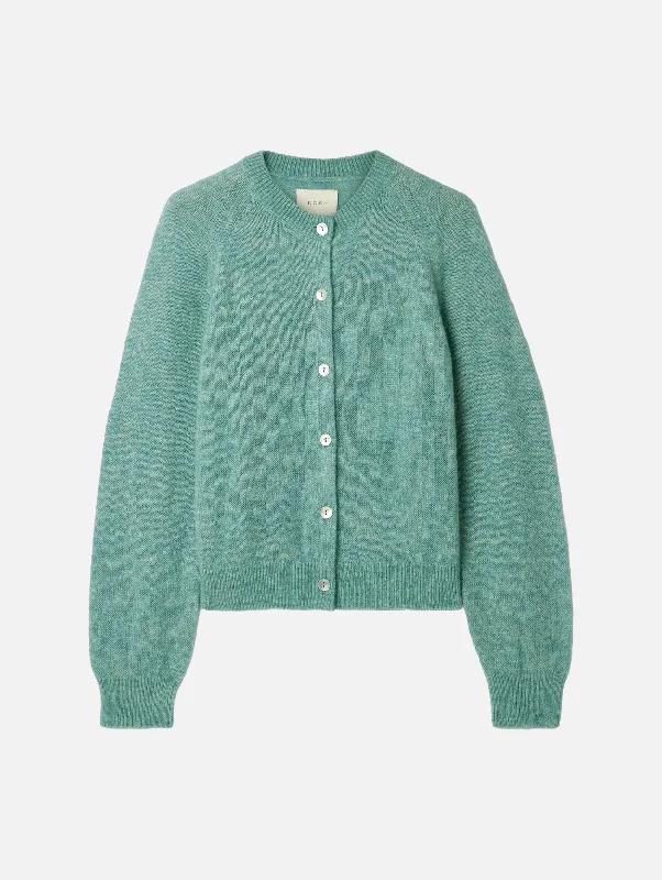 Quality Driven Apparel Petra Cardigan in Bleu Menthe