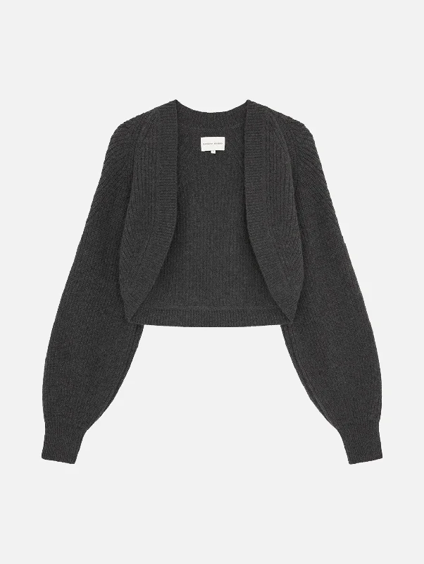 Everyday Wear Inara Cashmere Cardigan in Anthracite