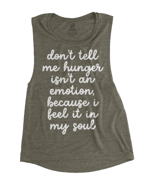 Affordable Fashion for Women Hunger Pains - Forest Muscle Tank