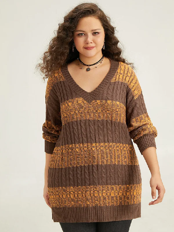 Special Offers, Don't Miss Halloween Colorblock Plisse Split Side Pullover