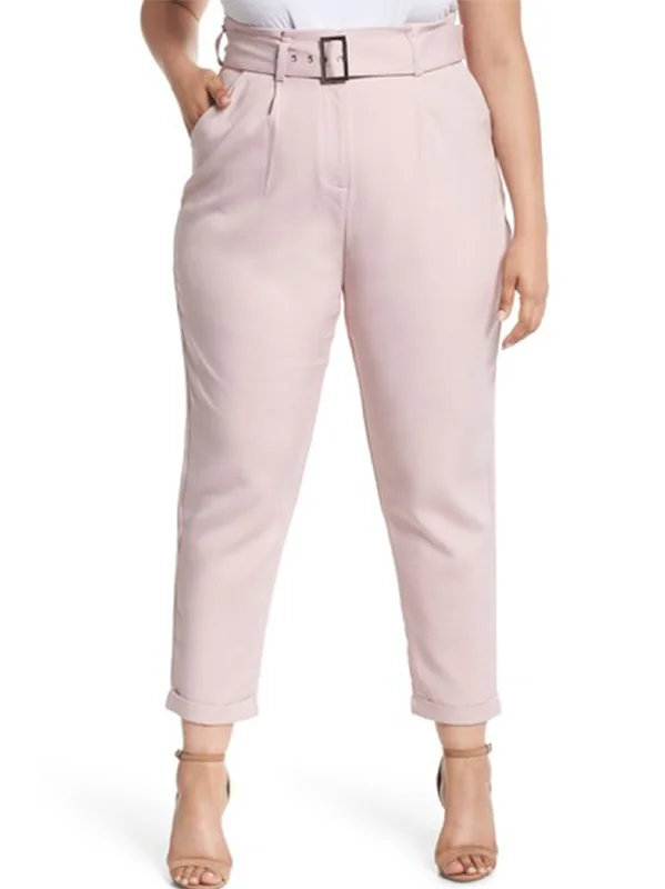 Sporty Streetwear Women's Textured Pant,Pink