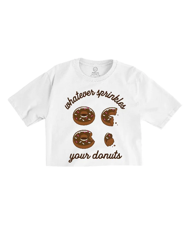 Signature Style Essentials Whatever Sprinkles Your Donuts - Cropped Tee