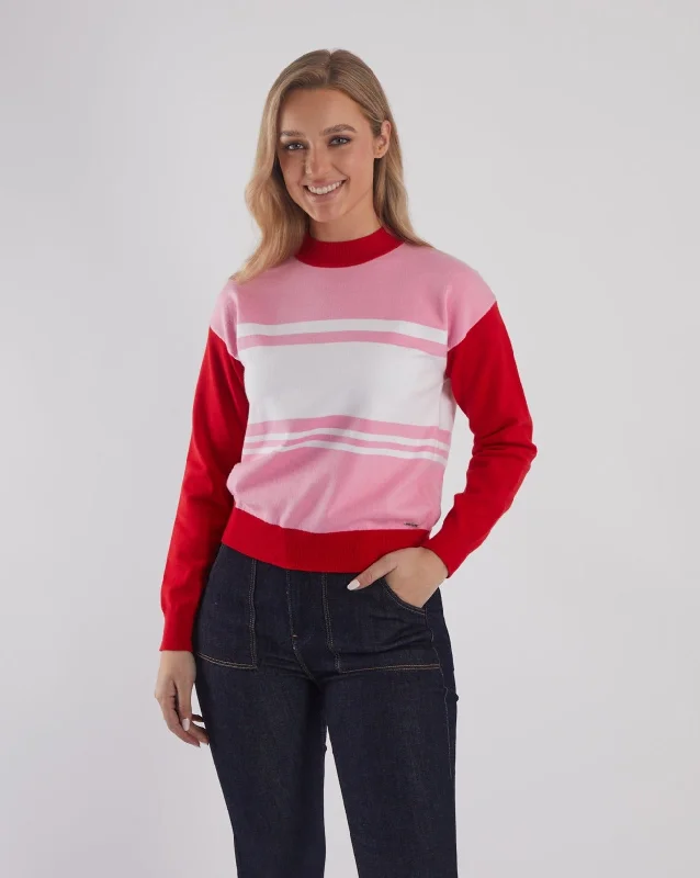 Stay Ahead In Style Fiorella Knit Pink Lemonade