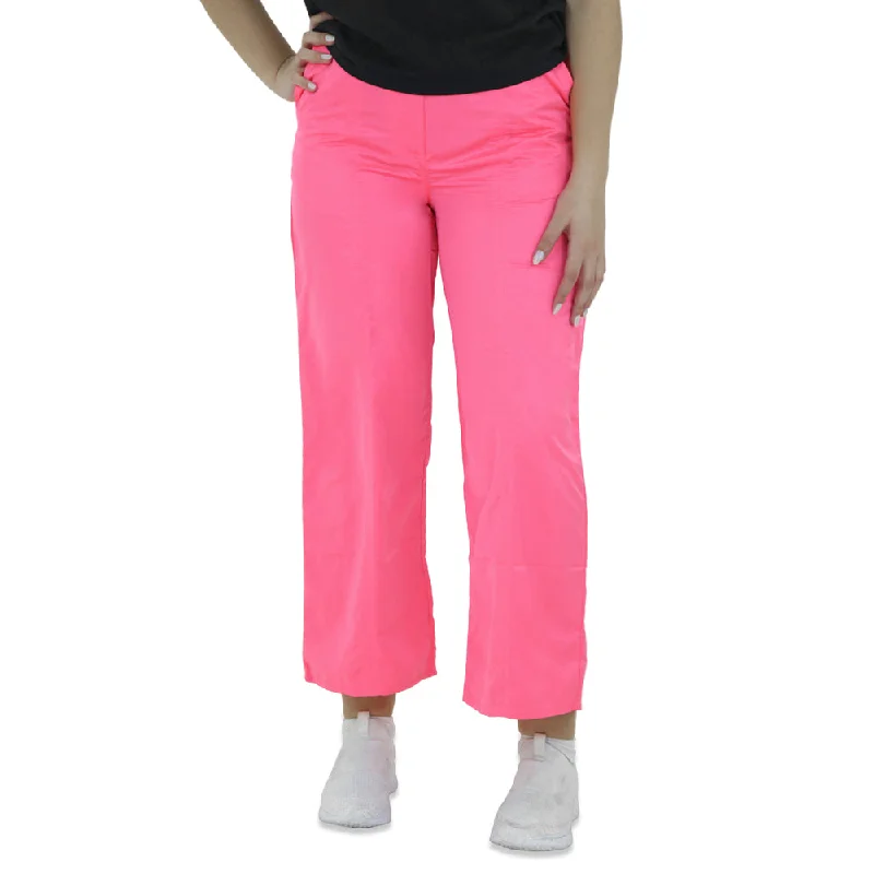 Clothes Woman Women's Casual Pant With Belt,Neon Pink