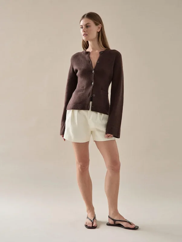 Fresh Styles, Fresh Deals Weekend in Georgia Cardigan in Chocolate