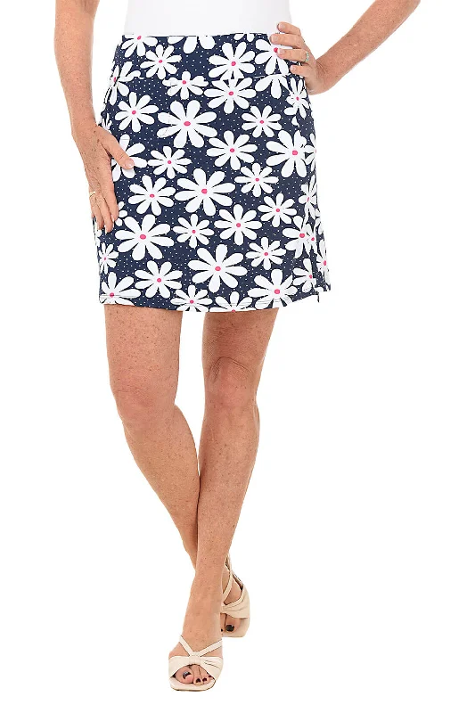 Comfort Meets Fashion Daisy Dots UPF50+ Pull-On Skort